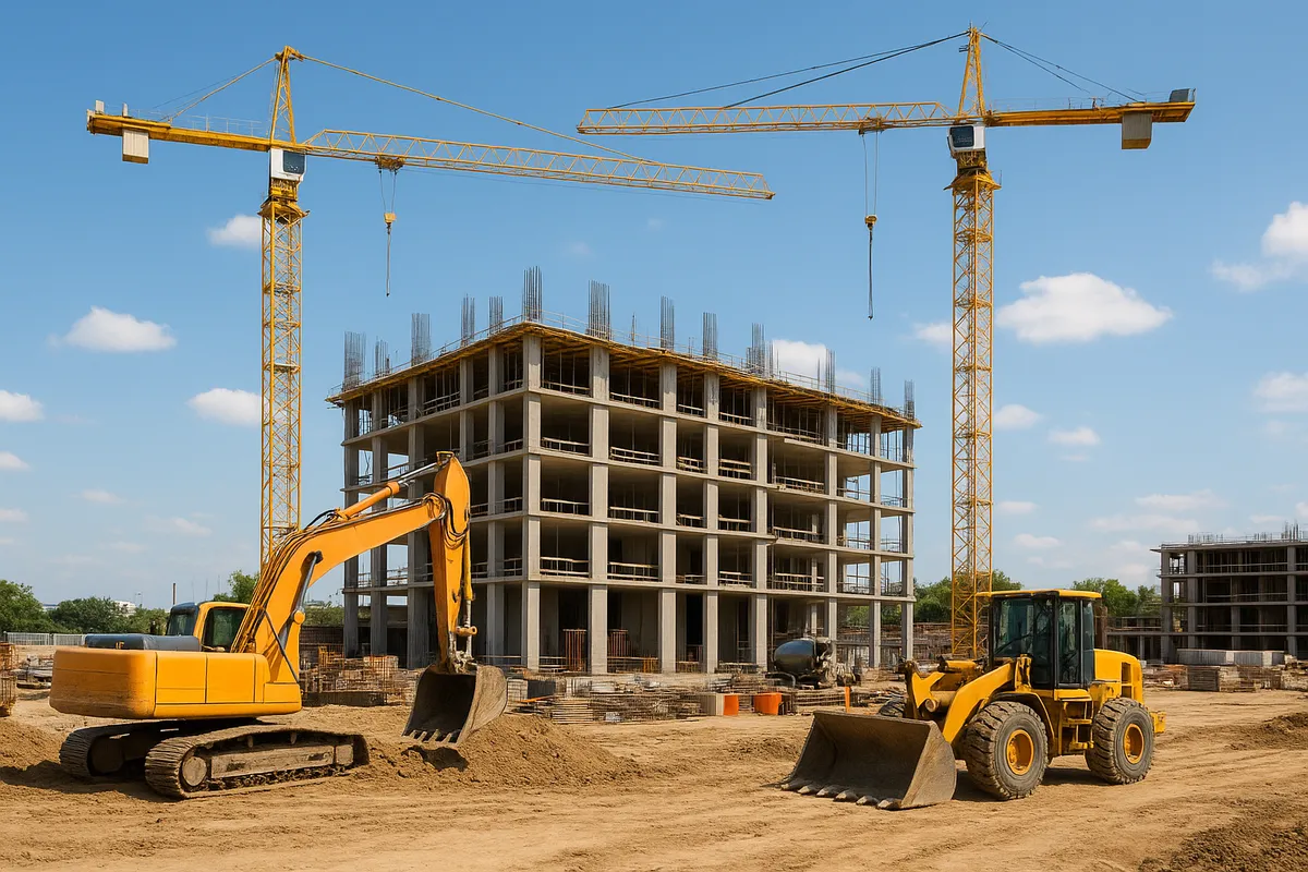 Property development construction site (AI-generated)